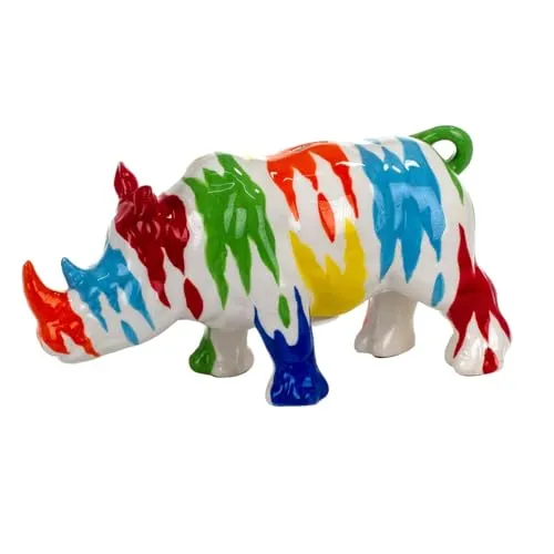 BY SIGRIS Signes Grimalt Original-Spardose, Nashorn-Form, 13,5 x 11 x 30 cm