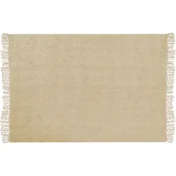 Kuscheldecke VELLA Baumwolle 150 x 200 cm Beige
