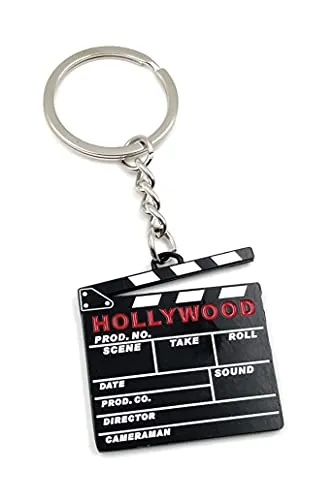 Onwomania - Filmklappe Synchronklappe Regie - Schlüsselanhänger Metall Glücksbringer ideal als Geschenk z.B. für den besten Freund, die beste Freundin, Mama - Für Männer, Frauen & Kinder