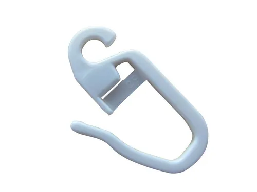 rewagi Gardinenhaken Faltenlegehaken, Gardinenhaken, Gardinengleiter, Gardinenzubehör, Gardinen, Vorhänge, Gardinenstangen, Seitenschals, Flächenvorhänge, (50-St., Öse Ø 4 mm weiß), Verkaufseinheit: 25, 50, 100 Stück