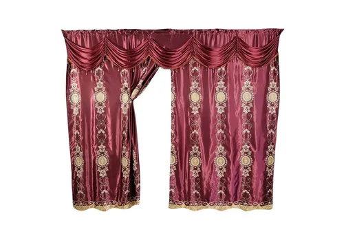 Gardinen by Justyna Verdunkelungsvorhang Bordeaux Barock in rot von Gardinen by Justyna