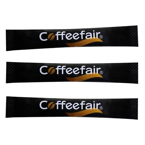 Coffeefair Zuckersticks schwarz - Feinzucker 1000 x 3,6g Zucker, Portionszucker 