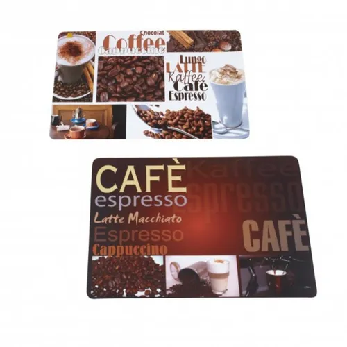 axentia Platzset Platzmatte Kaffeevielfalt,43x28 cm,sort., (1-St)