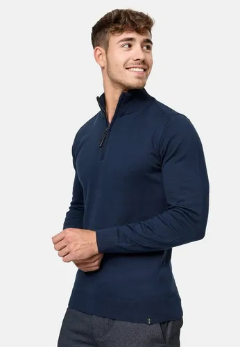 Indicode Herren Strickpullover Gore - Hochwertiger Herrenpullover mit Reißverschluss, ideal für sportliche und elegante Anlässe. Der Stehkragen ermöglicht vielseitige Stylingoptionen und sorgt für einen modernen Look.