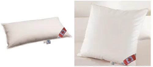Canada Dreams Flachkissen 40x80 cm - Premium Daunenkissen mit 90% Daunenfüllung, ideal für höchsten Schlafkomfort und perfekt für flache Kissenliebhaber.