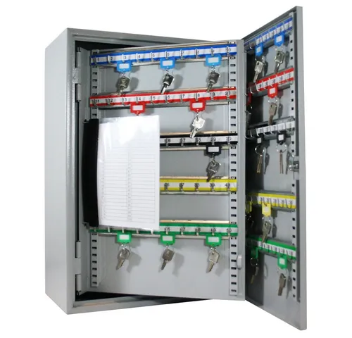 HMF Schlüsselkasten mit 300 Haken - Schlüsselkästen für bis zu 300 Schlüssel, verstellbare Hakenleisten und robustes Design für maximale Sicherheit und Ordnung in Ihrem Zuhause oder Büro.