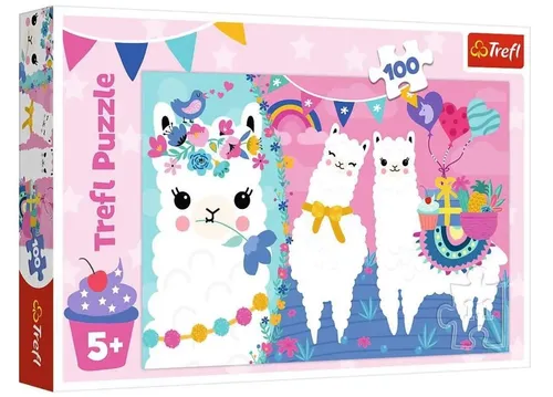 Puzzle 100 el. -Wesołe Lamy
