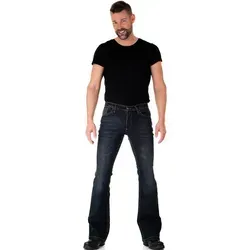 Bootcut Herren Jeans Roots 33/32 - Herren-Jeanshosen aus hochwertigem Denim mit Stretch-Anteil für optimalen Tragekomfort und einen modischen 70er-Jahre Look.