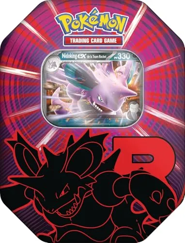 Pokémon : Team-Rocket – Nidoking-ex aus dem Pokémon TCG (1 glänzende Promokarte und 4 Booster)