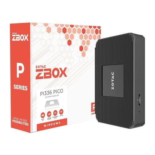 ZOTAC ZBOX PI336 pico - Ultrakompakter All-in-One PC mit Windows 11 Pro, 4K@60Hz, Intel Celeron und VESA-Montage bereit