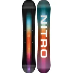 Nitro Snowboards Herren Team Board ´25 - Vielseitiges Freestyle/Freerideboard - Snowboard für alle Könnerstufen mit Trüe Camber und Directional Twin Shape. Ideal für schneereiche Tage dank höherer Nose und Tail für mehr Auftrieb.