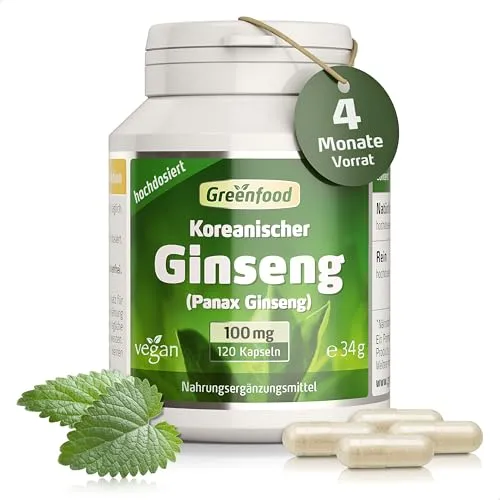 Ginseng Panax, hochdosiert, 100mg