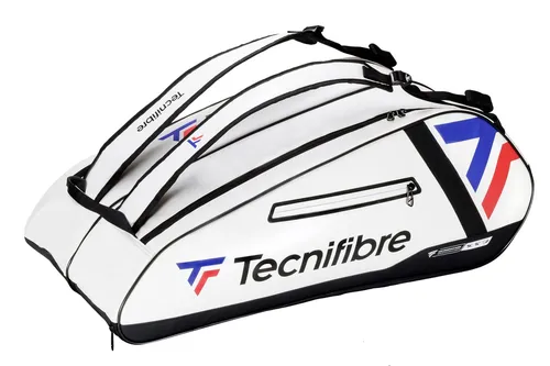Tecnifibre Tour Endurance Schlägertasche 12er Weiß - Tennisschläger Tasche für bis zu 12 Schläger, robust und ideal für Freizeit- und Vereinsspieler, bietet optimalen Schutz und Stauraum.