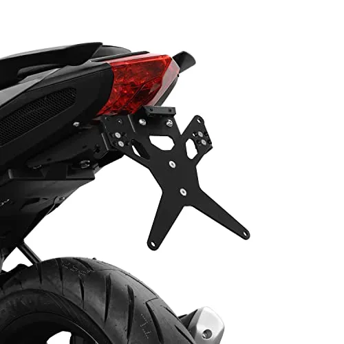 ZIEGER Kennzeichenhalter X-Line für Benelli BN 125 - Robuster Kennzeichenhalter für Benelli BN 125, pulverbeschichtet und witterungsbeständig. Verstellbare Blinkerhalter und kein TÜV-Eintrag erforderlich.