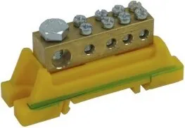 PE-Klemme grün-gelb für Hutschiene 46.31 E-P