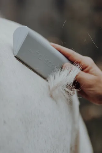 fellschön® Fellwechselhelfer stein-grau NEU von fellschön