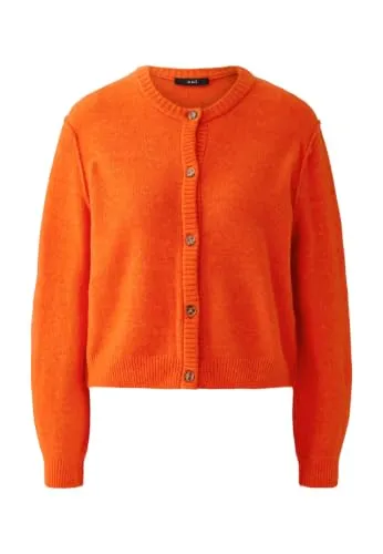 Oui Strickjacke orange Größe 44