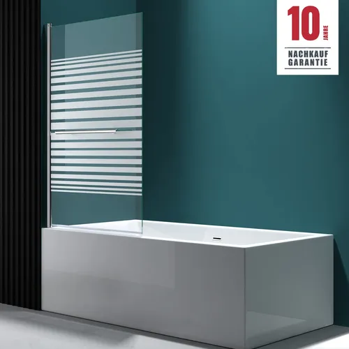 Badewannenaufsatz Duschwand mit Handtuchhalter