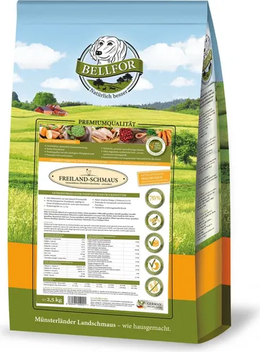 Bellfor Freiland-Schmaus - Huhn - Getreidefrei 2,5 kg