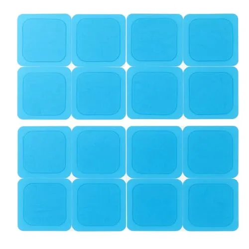 axion® 16 Gel-Pads 4,5x4,5 cm für Dauerelektroden zur TENS Schmerztherapie & EMS Training – selbsthaftend, hautfreundlich, wiederverwendbar – kompatibel mit Beurer EM59/EM89 & mehr