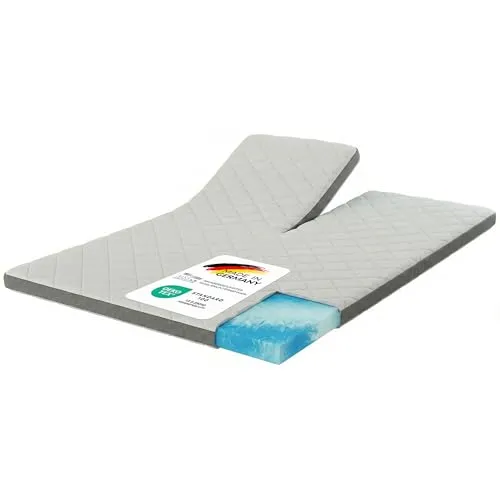 MSS e.K. Karo Gel Split Premium Matratzentopper 160x200 cm - Verwandle jede Liegefläche in ein gemütliches Bett mit dem MSS e.K. Matratzentopper 160x200 cm. Der Gelschaum-Topper bietet hohen Komfort und optimale Anpassung an Deine Körperform. Mit atmungsaktivem Bezug und rutschfester Unterseite ideal für erholsame Nächte.