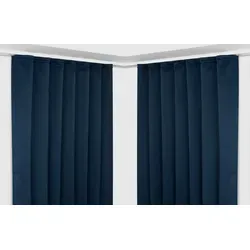 Beautex Verdunkelungsvorhang 2er Set in blau von Beautex