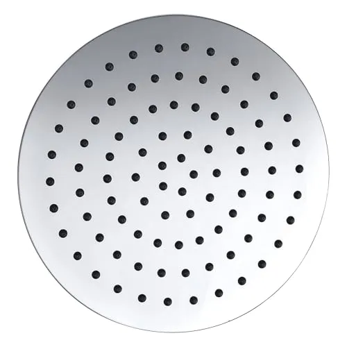 Regendusche 20 cm | Ultraflach Brausekopf Duschkopf in Chrom | Regenduschkopf für Wand-Deckenmontage | Brausekopf mit Antikalk-Düsen | Einbauduschköpfe Wassersparend