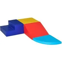 HOMCOM Bausteinset Schaumstoff Mehrfarbig 45L x 45B x 25H cm