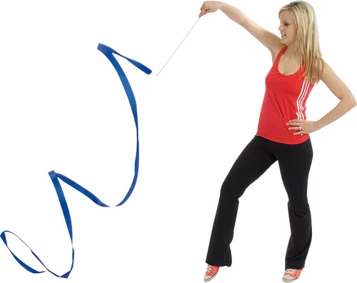 Produktbild Gymnastikband Tanzband Turnband Rhythmikband Wirbelband Schwungband mit Stab 5 m