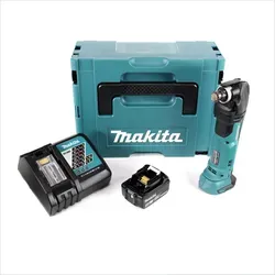 Makita DTM 51 RT1J Multifunktionswerkzeug - Multifunktionswerkzeug im Makpac mit 1x 5Ah Akku und Schnelllader, ideal für vielseitige Anwendungen und hohe Flexibilität bei Renovierungsarbeiten.