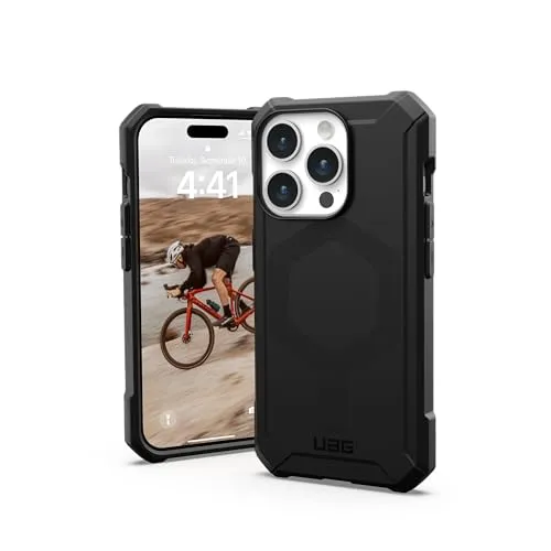 URBAN ARMOR GEAR Essential MS Case für iPhone 15 Pro - Standard Handyhüllen mit 4,6m Fallschutz, 50% recyceltem Material und optimierter MagSafe-Kompatibilität für kabelloses Laden.