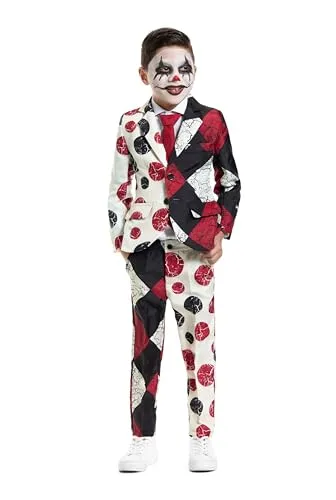 Suitmeister Halloween Red Clown Kostüm für Jungen in grau von Suitmeister