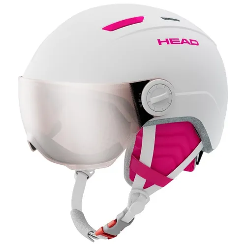 HEAD Girls Maja Visor Ski- und Snowboardhelm, White, XS/S - Skihelme & Snowboardhelme mit UV 400 Schutzglas und perfektem Sitz für stundenlangen Komfort auf der Piste.