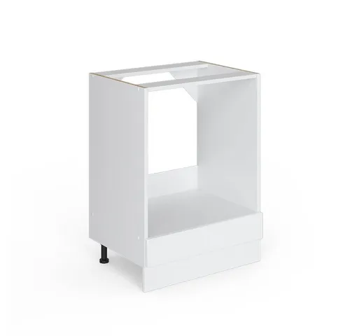 Vicco Schranksystem R-Line, Weiß Hochglanz, 60cm - Modernes Nischenschrank-System mit 1 Einlegeboden, ideal für platzsparende Lösungen in Ihrem Zuhause.