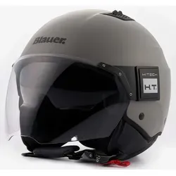 Blauer BET Monochrome Jethelm, grau, Größe 2XS für Männer