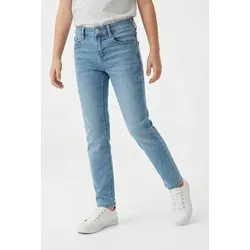 s.Oliver Jeans Suri - Slim Leg in Blau - Damen-Jeanshosen mit mittelhohem Bund und elastischem Baumwollstretch für perfekten Tragekomfort. Ideal für lässige Outfits mit Destroyed-Details.