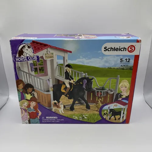 Schleich Pferdebox mit Tori & Princess - Horse Club - Action- & Spielfiguren, liebevoll gestaltete Pferdebox für kreatives Spielen und perfekte Ergänzung für die Schleich Horse Club Sammlung.
