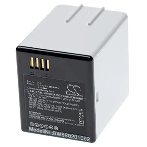 vhbw Akku kompatibel mit Arlo Go, NETGEAR, VMA4410, VML4030 Knopfkamera, getarnte Kamera (3000 mAh, 7,2 V, Li-Ion)