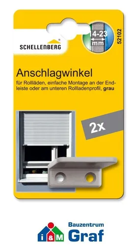 SCHELLENBERG Anschlagwinkel-Stopfen für Rollladen System MINI/MAXI grau #830429 - Praktische Anschlagstopfen für Rollläden, ideal für MINI/MAXI Systeme, sorgen für eine zuverlässige Funktion und einfachen Austausch.