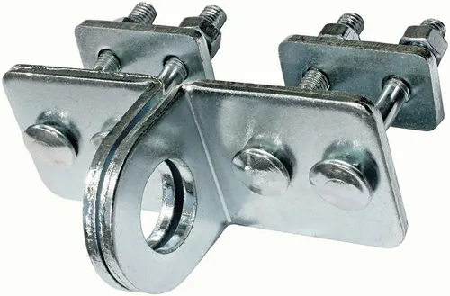 Überfalle 30 mm für Rolltore mit Vorhängeschloss - Türriegel aus verzinktem Stahl, ideal für Rolltore, bietet zusätzliche Sicherheit und Schutz gegen unbefugten Zugriff.
