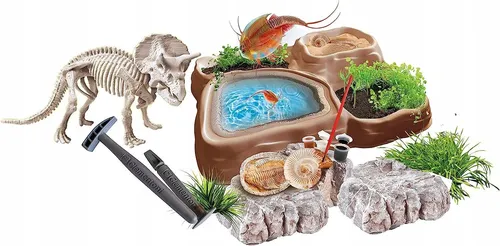 Triops & Dinosaurier-erd-lernset, ab 8 J. | Fossilien ausgraben & Züchten