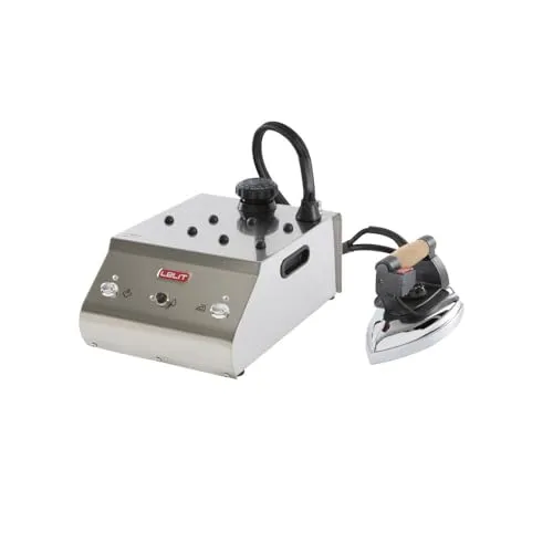 Lelit PS321 Kesseleisen 800 W - Bügeleisen mit 1,4 l Kessel und 5,5 bar Dampfdruck, ideal für effizientes Bügeln. Edelstahl-Bügelsohle sorgt für gleichmäßige Wärmeverteilung und Langlebigkeit.