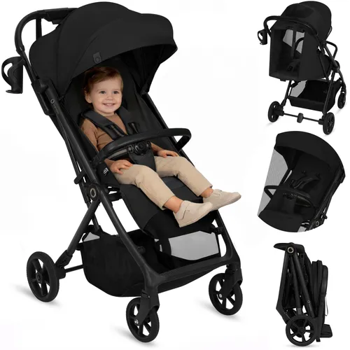Lionelo Kinder-Buggy TANSI mit GravelTech-Rädern - Der Lionelo Tansi Buggy bietet fortschrittliche GravelTech-Räder für ein sanftes Fahrgefühl und ein Auto-Folding-System für einfache Handhabung. Ideal für jeden Ausflug mit bis zu 92 cm Liegefläche.