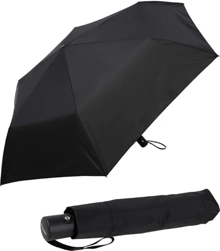 Doppler Taschenschirme Zero Magic - uni black - Regenschirm mit nur 176g, extrem leicht und stabil dank Alu-Carbonschienen. Automatische Öffnungs- und Schließmechanik für schnellen Schutz bei Regen, ideal für unterwegs.