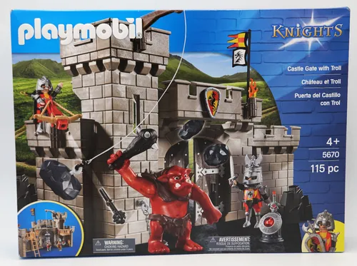 PLAYMOBIL KNIGHTS Burg RITTER Festung mit Troll und Oger