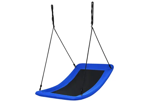 KOMFOTTEU Nestschaukel Baumschaukel mit verstellbarem Seil - Große Nestschaukel für bis zu 150 kg, ideal für drinnen und draußen. Hergestellt aus robustem Oxfordstoff, bietet sie Sicherheit und Spaß für Kinder ab 3 Jahren. Perfekt für Spielplätze, Gärten und Terrassen.