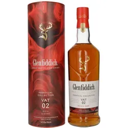 Glenfiddich Perpetual Collection - VAT 02 - Rich & Dark - Single Malt - Whisky, hergestellt im einzigartigen Solera-Verfahren für besonders weiche Aromen von Gewürzen, Eiche und alten Leder. Perfekt für Kenner und Liebhaber.