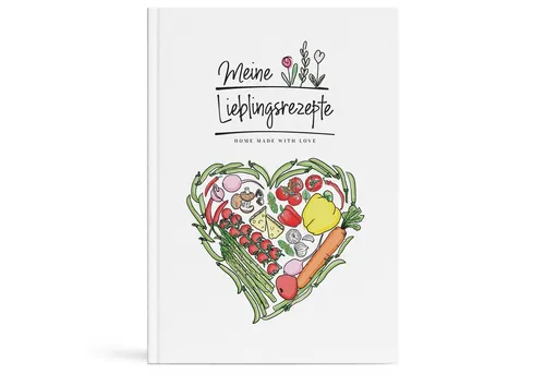TOBJA Notizbuch Rezeptbuch zum Selberschreiben & Selbstgestalten DIN A4, Hardcover Rezepte & Backbuch - Premium DIY Buch zum freien gestalten