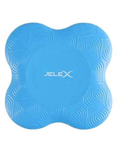 JELEX Coordination Pad Fitness Koordinationskissen. Balance-Luftkissen für Yoga, Fitness und zum Training von Koordination und Rückenmuskulatur. In Blau, Grau und Rosa. Diagonale: 24 cm