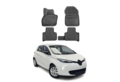 OMAC Fußmattensatz RENAULT 6155444 - Hochwertige Autofußmatten - Auto-Zubehör mit chemikalien- und UV-beständigen Gummi- und TPE-Materialien, ideal für den Schutz Ihres Fahrzeuginnenraums.